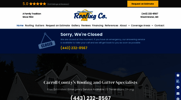 thecarrollcountyroofingcompany.com