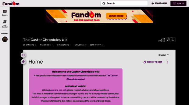 thecasterchronicles.fandom.com