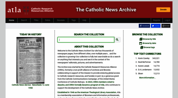 thecatholicnewsarchive.org