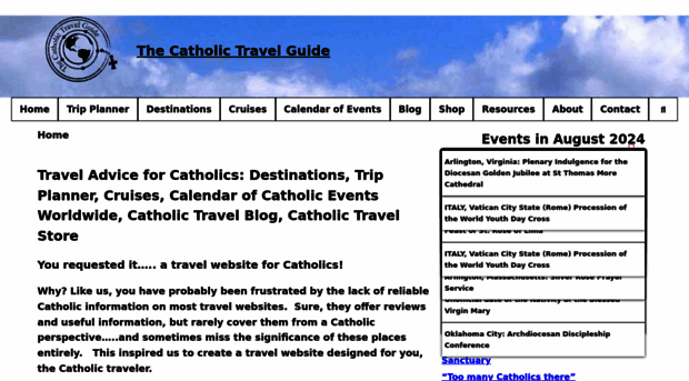 thecatholictravelguide.com