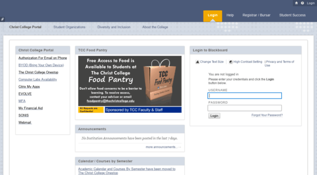 thechristcollege.blackboard.com