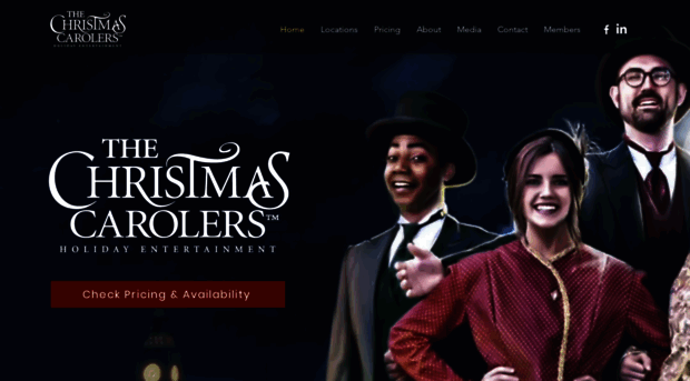 thechristmascarolers.com