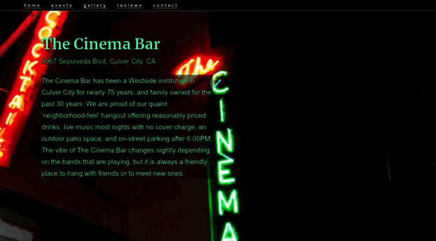 thecinemabar.com