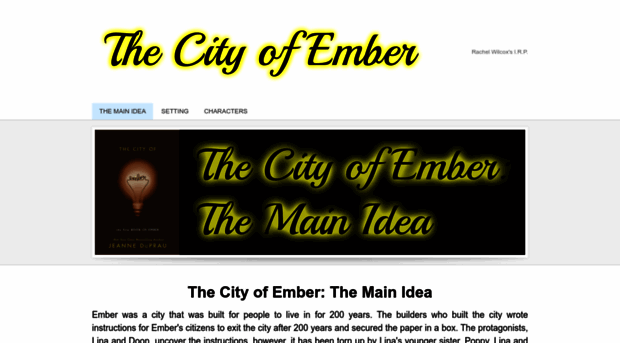 thecityofemberirp.weebly.com