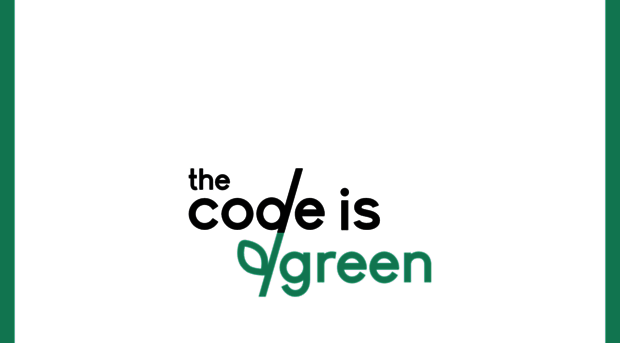 thecodeisgreen.com