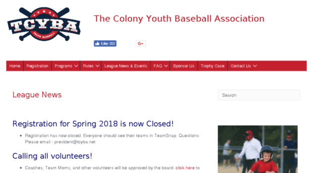 thecolonyyouthbaseball.teamsnapsites.com