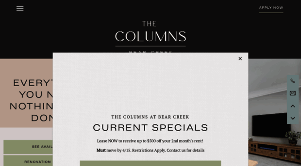 thecolumnsatbearcreek.com