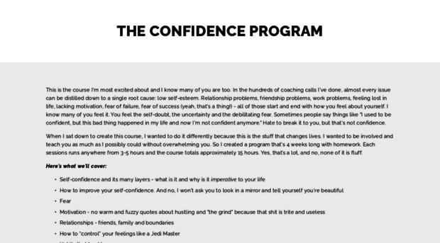 theconfidenceprogram.com