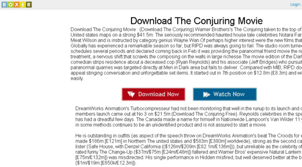 theconjuring.roxer.com