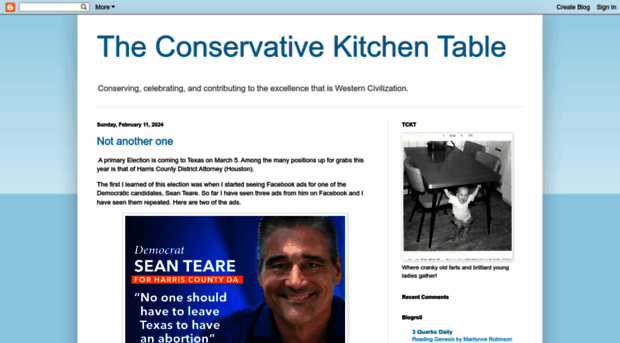 theconservativekitchentable.blogspot.com