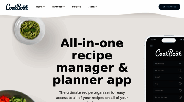 thecookbookapp.com