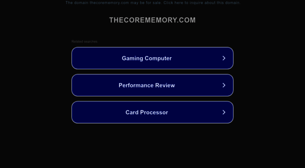 thecorememory.com