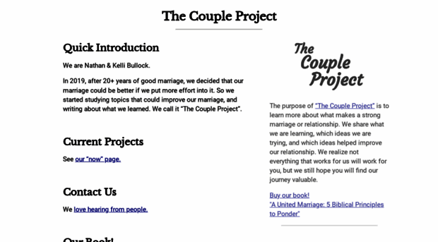 thecoupleproject.com