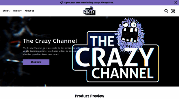 thecrazychannel.myspreadshop.com