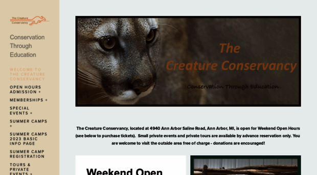 thecreatureconservancy.org