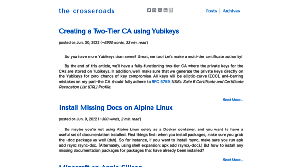 thecrosseroads.net