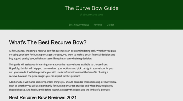 thecurvebowguide.com