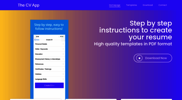 thecvapp.com