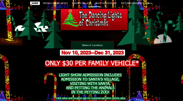 thedancinglightsofchristmas.com