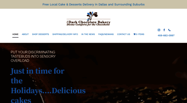 thedarkchocolatebakery.com