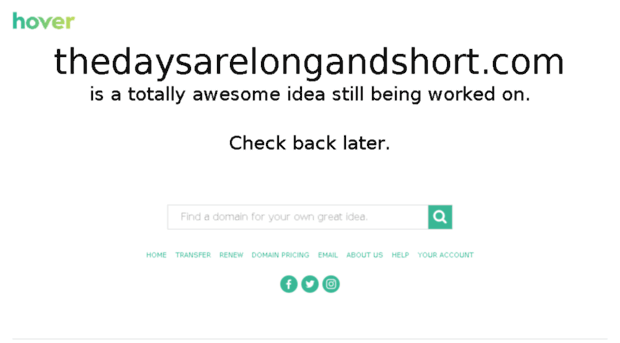 thedaysarelongandshort.com