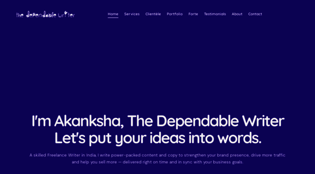 thedependablewriter.com