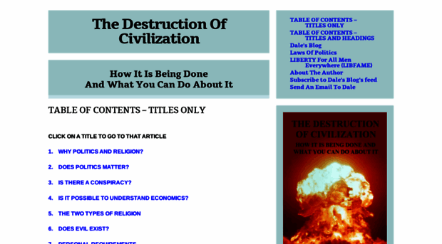 thedestructionofcivilization.com