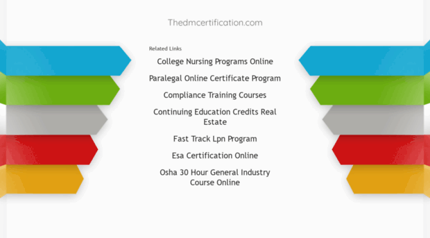 thedmcertification.com