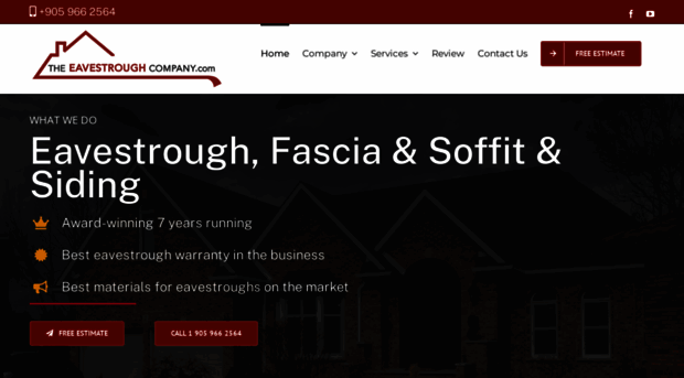 theeavestroughcompany.com