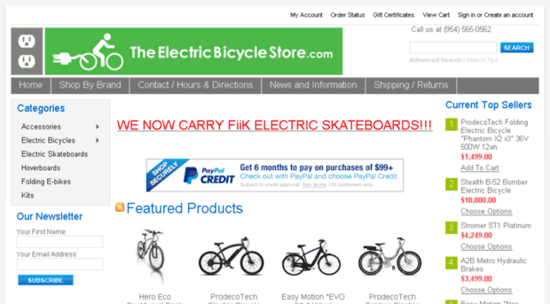 theelectricbicyclestore.com