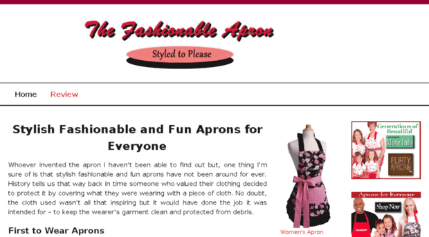 thefashionableapron.com