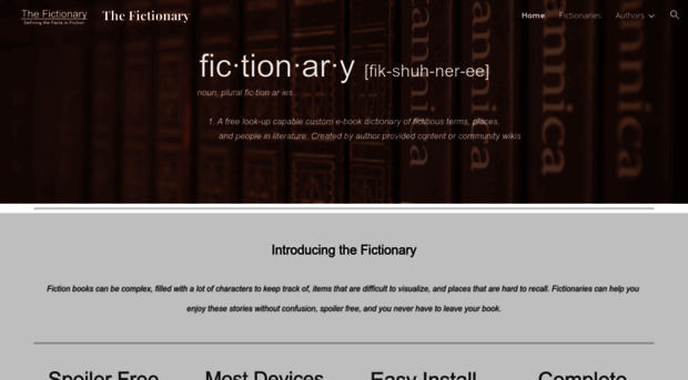 thefictionary.net