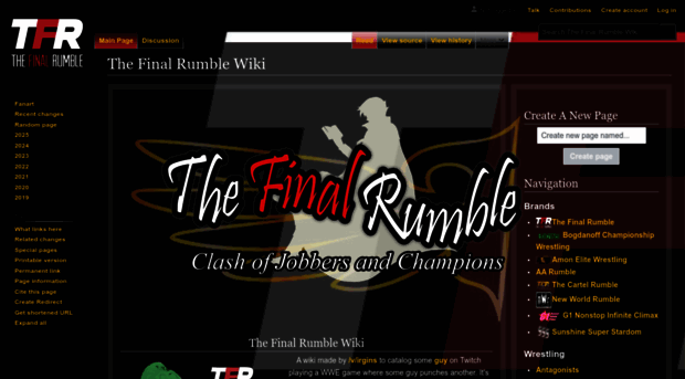 thefinalrumble.miraheze.org