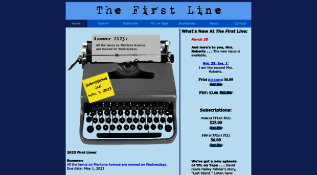 thefirstline.com