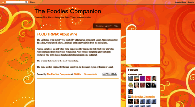 thefoodiescompanion.blogspot.com