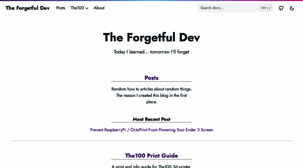 theforgetful.dev