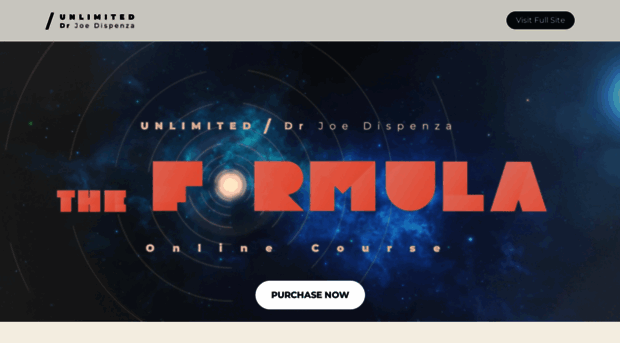 theformula.drjoedispenza.com