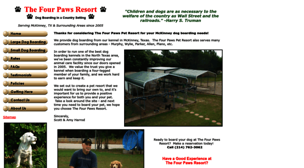 thefourpawsresort.com