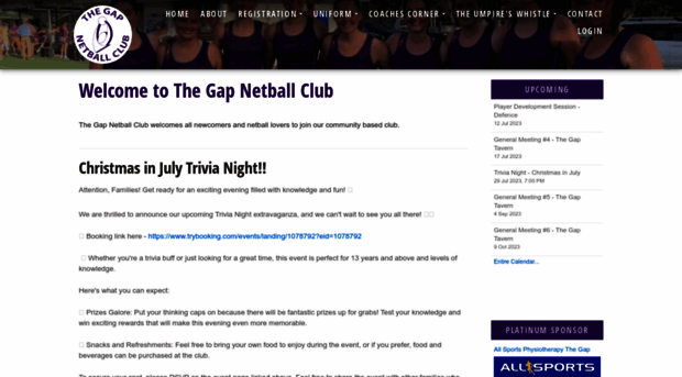 thegapnetball.org