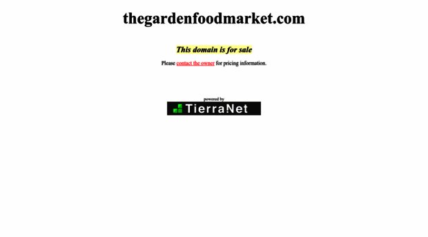 thegardenfoodmarket.com