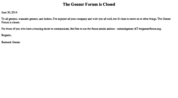 thegeezerforum.org