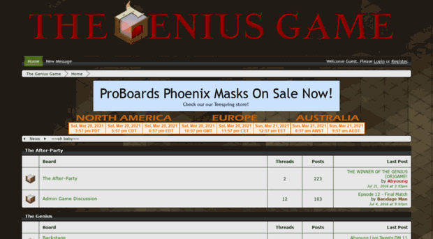 thegeniusgame.proboards.com