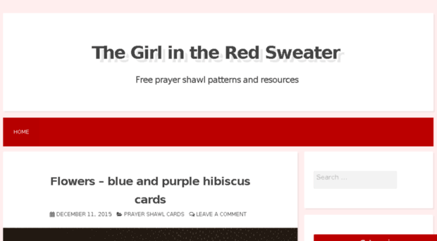 thegirlintheredsweater.com