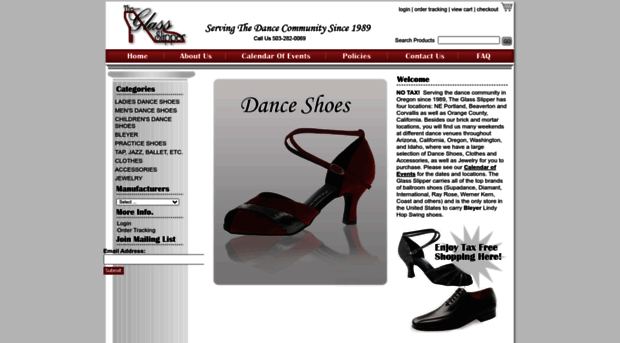 theglassslipperdanceshoes.com