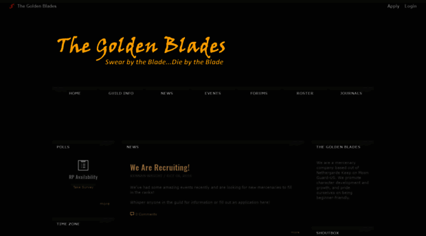 thegoldenblades.shivtr.com