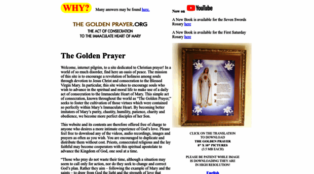 thegoldenprayer.org