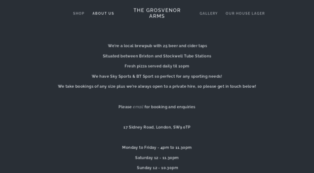 thegrosvenorarmsbrixton.com