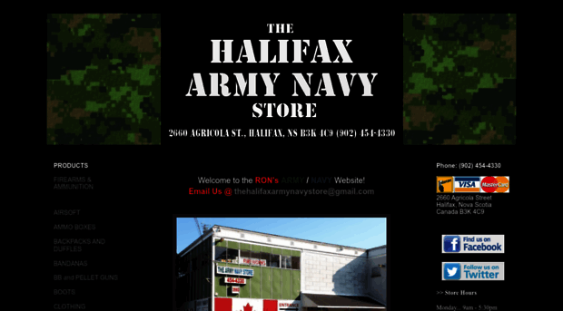 thehalifaxarmynavystore.net