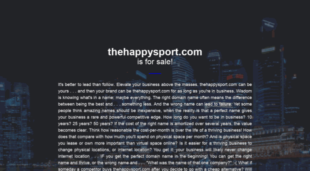 thehappysport.com