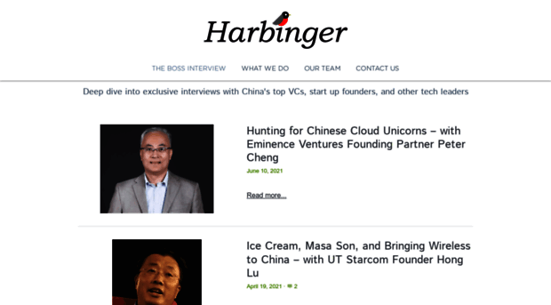 theharbingerchina.com